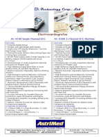 AV-9100 and AV-9300 ECG machines features