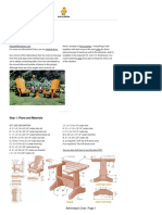 Easy DIY Adirondack Chair and Table Plans