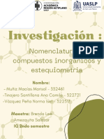 Nomenclatura de Compuestos Inorgánicos y Estequiometria PDF