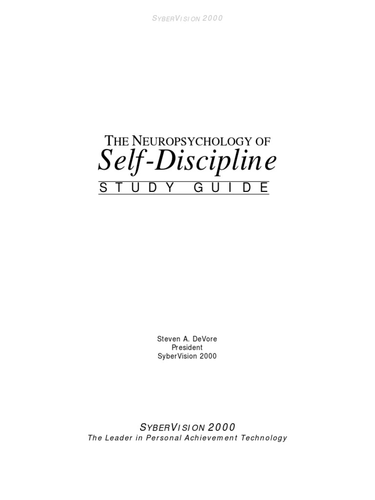 neuropsychology of self discipline free pdf download