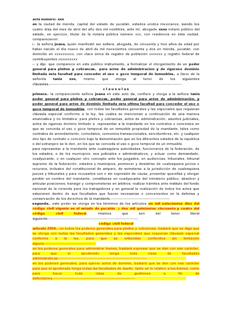 Escritura de Poder | PDF | Justicia | Crimen y violencia