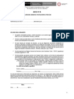 Anexo 8 Declaración Jurada de Postulación Al Proceso PDF