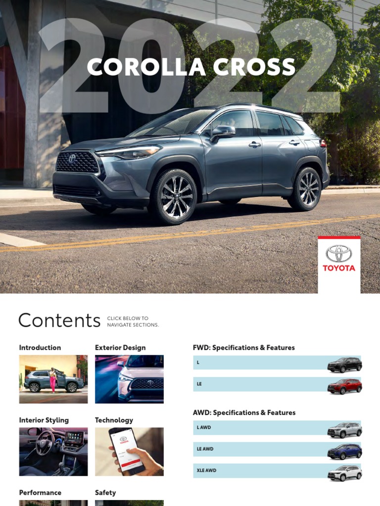 2024 TOYOTA COROLLA CROSS HYBRID OWNERS MANUAL PDF FREE DOWNLOAD visual data 2