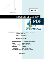 Formato de Informe Medico Operativo de Gestion 2021