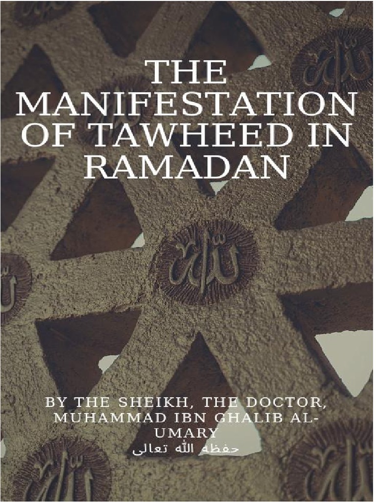 Manifestation of Tawheed in Ramadan | PDF | Prophets And Messengers In ...