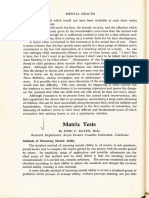 Matrix Tests PDF