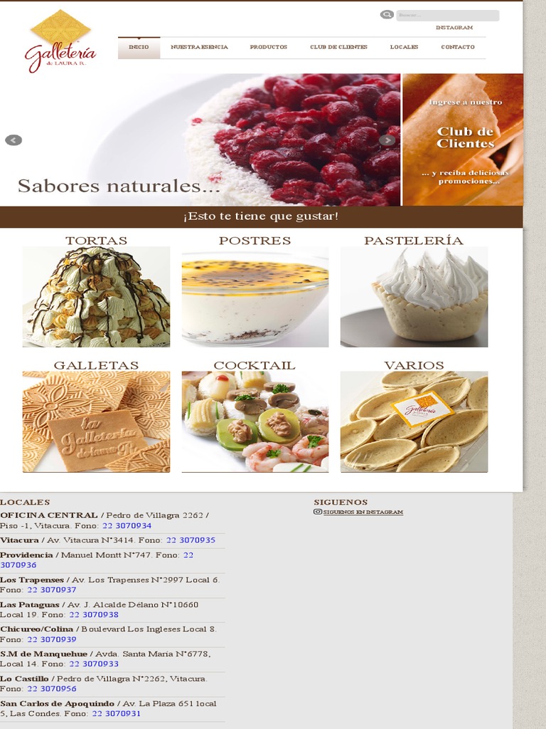 Galletería y Pastelería Laura R: Locales | PDF