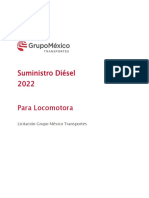 Licitación Diésel Grupo México Locomotora 2022