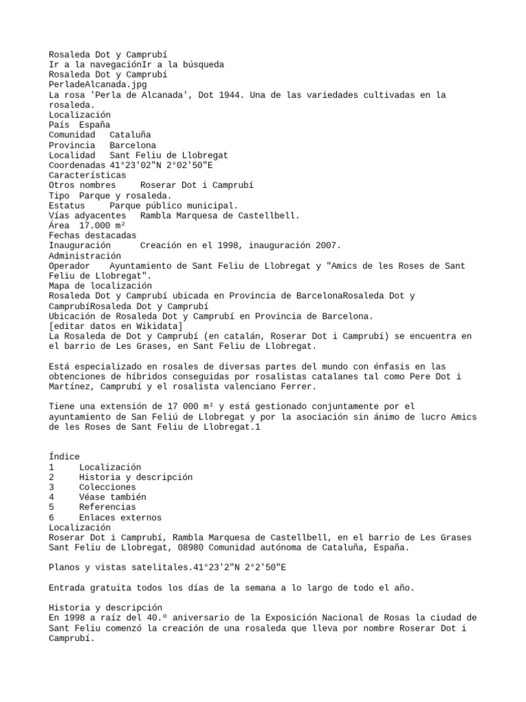 Rosaleda Dot PDF Rosa Plantas de jardín