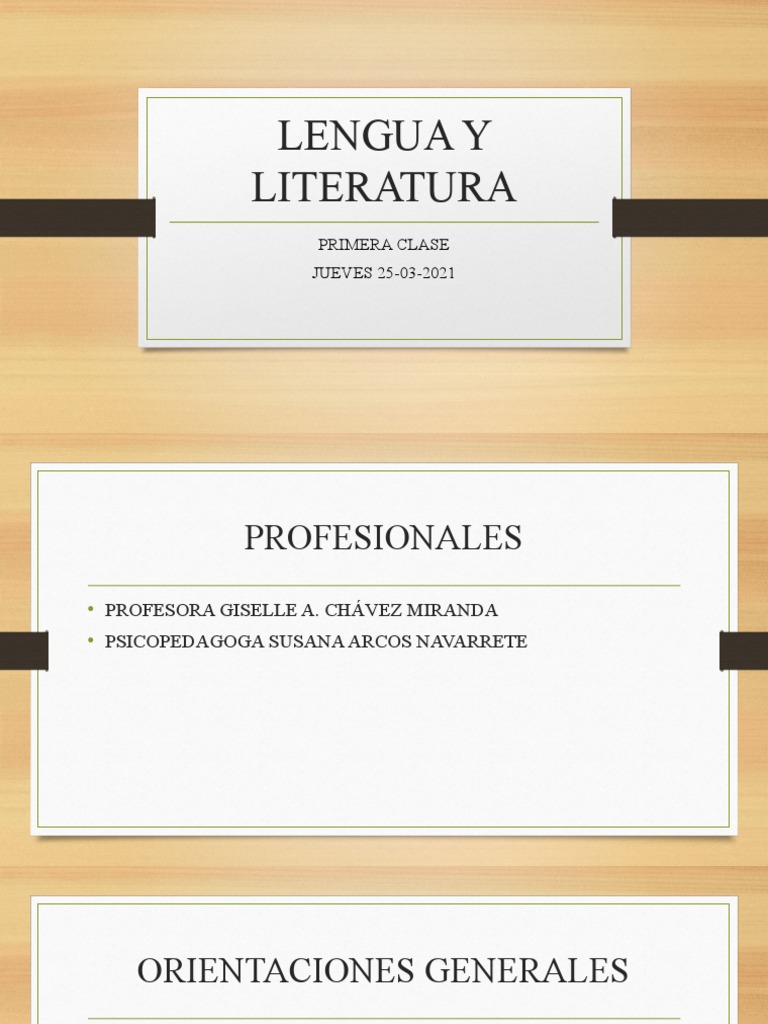 Orientaciones para Clases de Lengua y Literatura | PDF | Ciencia ...