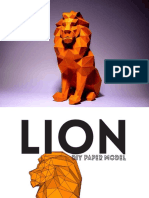 DIY Paper Lion Model
