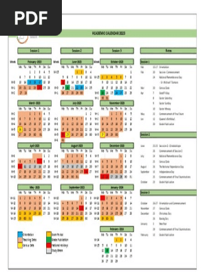 IBSU Academic Calendar 2023 | PDF | Holidays | Eastertide