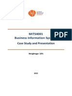 MITS4001 Case Study and Presentation-2023 S1 PDF