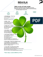 St. Patrick's Day - English Words From Ireland (In Songs) PDF