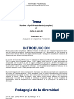 Tema # 4. Pedagogia de La Diversidad