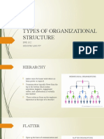 Week 3 - Types of Organizational Structure