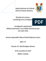 FILOSOFIA Investigacion Experimental Bebidas Saborizadas PDF