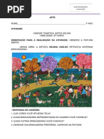 Atividade de Artes Tarsila Do Amaral 3º Ano | PDF