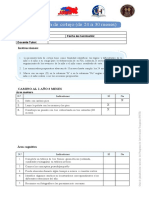 Lista de Cotejo