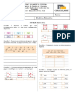 Atividade matemática: números antes e depois, ordem crescente, pares e ímpares