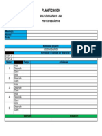 Formato de Planificación. Proyectos Didácticos PDF