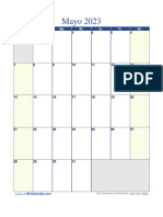 Calendario Mayo 2023 PDF