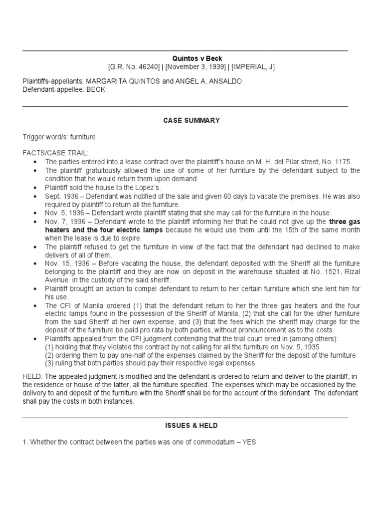 Upload 2 Quintos V Beck PDF Common Law Public Law