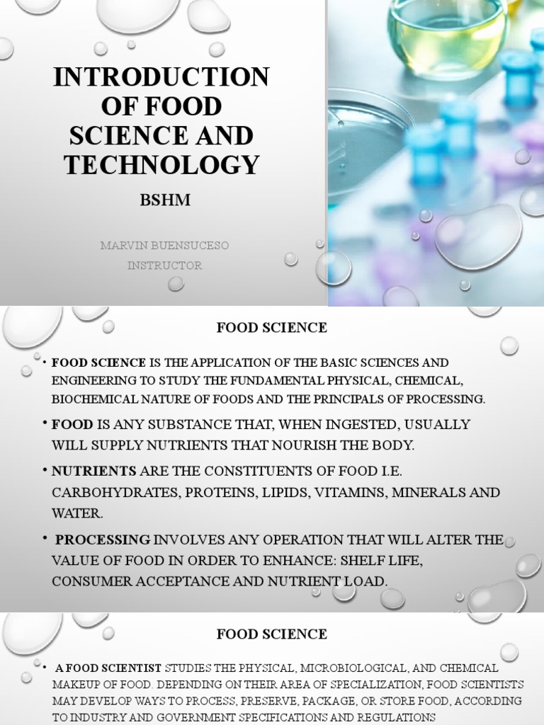 Lesson 1 Food Science | PDF | Carbohydrates | Food Science