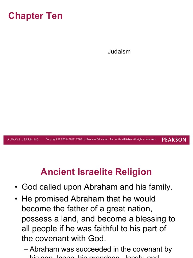 CH10 Judaism | PDF | Jewish Holidays | Israelites