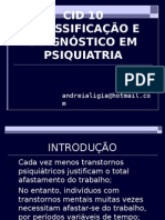 Cid 10 -Classificacao e Diagnostico Em Psiquiatria Eixos