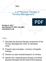 Tinnitus - The Role of Physical Therapy in Tinnitus Management (2017)