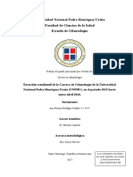 Deserción Estudiantil de La Carrera de Odontología de La Universidad PDF
