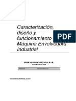 García - Caracterización, Diseño y Funcionamiento de Máquina Envolvedora Industrial PDF