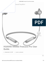 HUAWEI M0002 FreeLace Pro User Guide - Manuals+