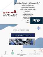 Examenes de Laboratorio