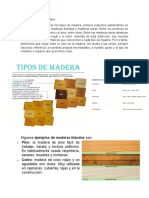 Clasificación de La Madera