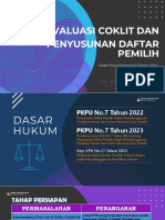 Evaluasi Coklit & Penyusunan Daftar Pemilih