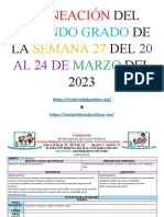 Planeación2doGradoSemana27Ciclo22 23MEX