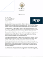 Letter From Senators Donovan Dela Cruz and Glenn Wakai in Support of Hu Honua Wood-Burning Power Plant