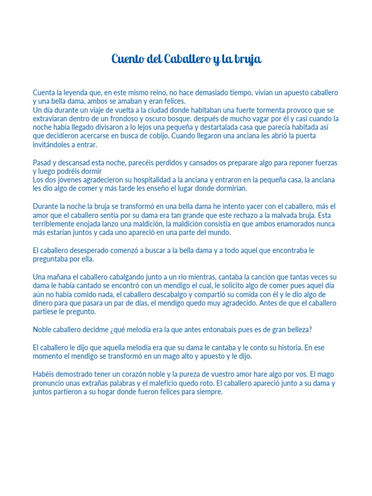 El Caballero y La Bruja PDF