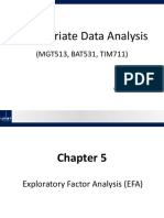 Multivariate Data Analysis - EFA