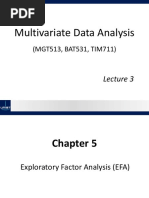 Multivariate Data Analysis - EFA