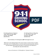 911 Driving School policies for new drivers