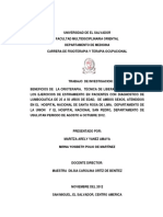 Beneficios de La Crioterapia, Técnica de Liberacion Miofascial y Los Ejercicios de Estiramiento en Pacientes