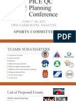 PICE QC Sports Committee Planning Conference 2022