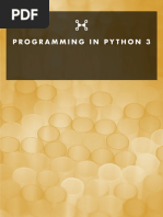 Programming in Python3 PDF