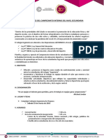 Bases Generales Del Campeonato Secundaria PDF