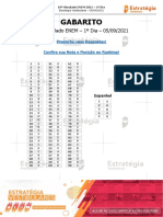10o Simulado ENEM 2021 1o Dia Gabarito PDF