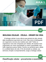 Aula 1 - Biologia Celular - Célula - Origem Da Vida