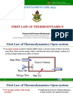 ME 265 Lecture Slides 3 (First Law of Thermodynamics-Open Systems)